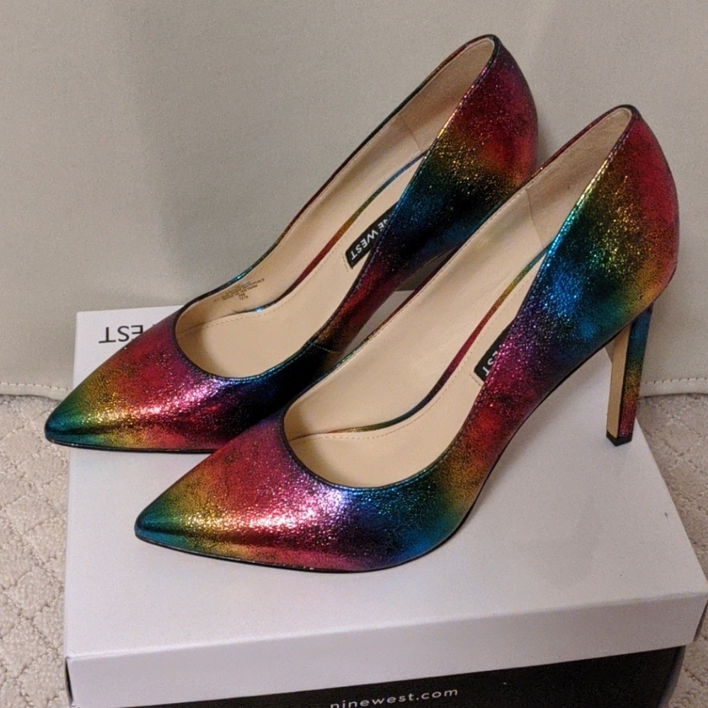 NWT Rainbow Heels